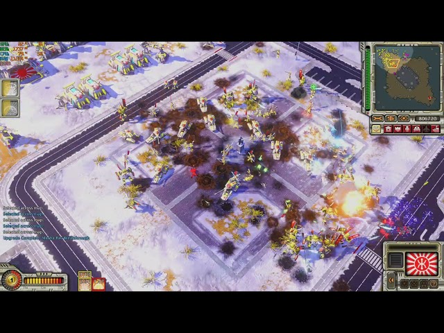 command & conquer red alert 3 uprising skirmish yellow empire vs red soviet & pink soviet brutal