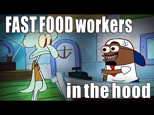 HOOD fast-food employees be like (Spongebob) | Tutweezy