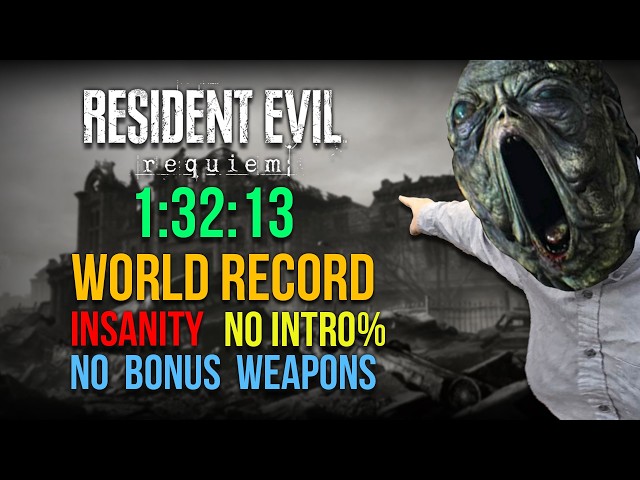 RE9 INSANITY SPEEDRUN in 1:32:13 (World Record)