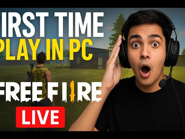 FIRST TIME PLAY FREE FIRE IN PC ✅#freefirelive #shortsfeed #freefire #sudipsarkar #tondegamer