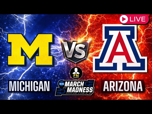 Michigan vs Arizona - March Madness Final Four - Live Stream Color Radio Broadcast - Play by Play