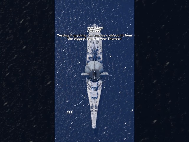 Can anything survive a direct hit from the biggest Bomb? (FAB-9000) 😳💥 #warthunder