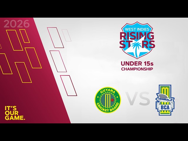 🔴 LIVE Guyana v Barbados | CWI Men’s Under 15 - Round 4 | 50 Over Championships 2026