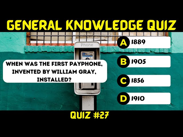 General Knowledge Trivia Quiz .