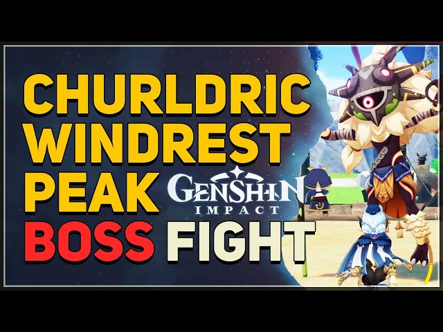 Churldric Boss Fight - Windrest Peak Local Legend Genshin Impact