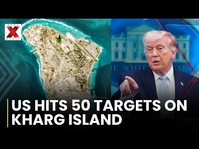 US Strikes Over 50 Targets On Iran’s Kharg Island Before Deadline | NewsX World