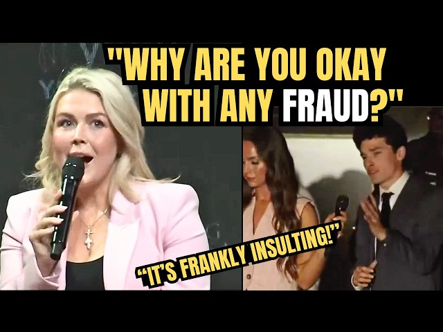 Karoline Leavitt SCHOOLS College Student On Voter Fraud With Common Sense!