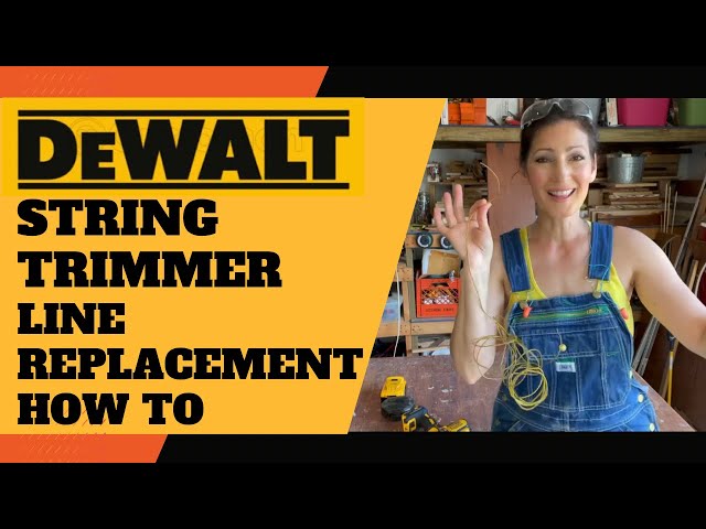 How to Replace DeWalt String Trimmer Line Weed Eater Wacker (Complete & QUICK HOW TO INSTRUCTIONS)