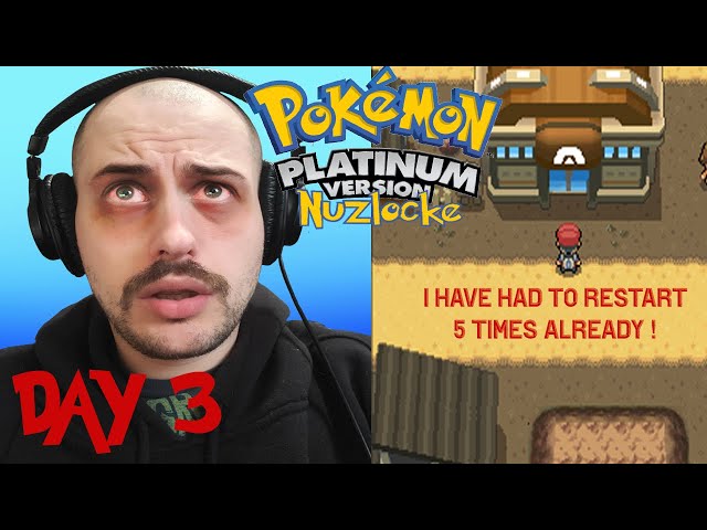 Pokemon is destroying my psyche | Nuzelocke challenge day 3 (5 fails so far)