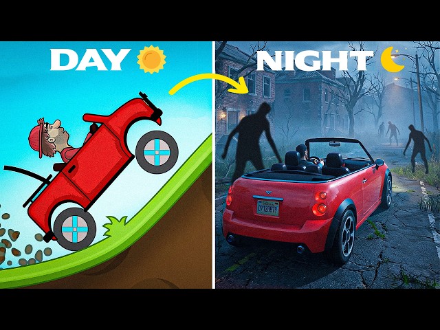 I Played The Hill Climb Racing But It's Horror !