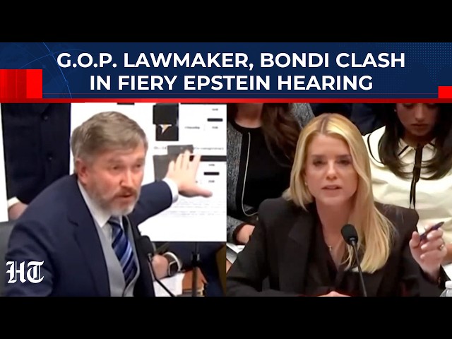 Republican Vs Republican: Pam Bondi, Thomas Massie Engage In Screaming Match At Epstein Hearing