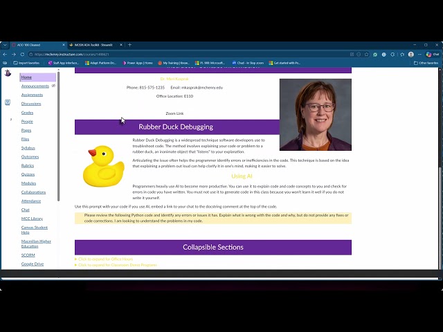 Using Mosh on a full Canvas course