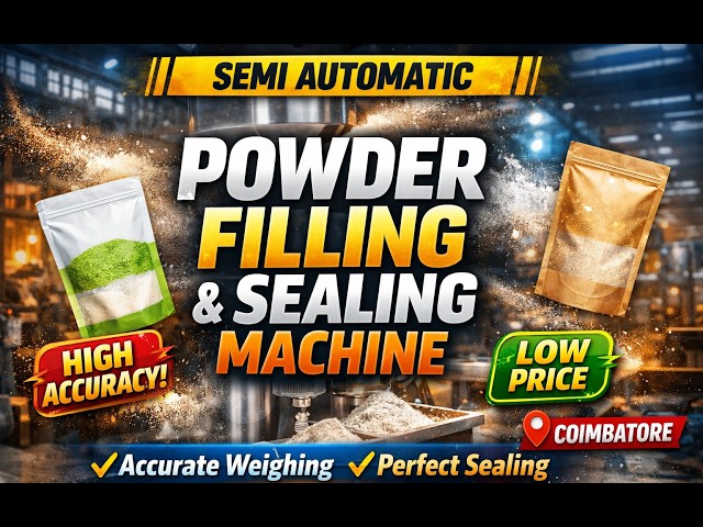 Semi Automatic Powder Filling & Sealing Machine | Accurate Weighing & Perfect Sealing Technology