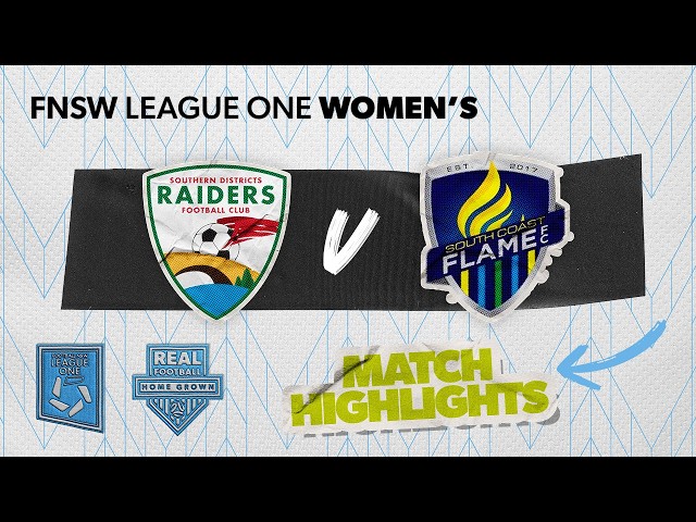FNSW League One Women's Round 4 Highlights - SD Raiders v South Coast Flame