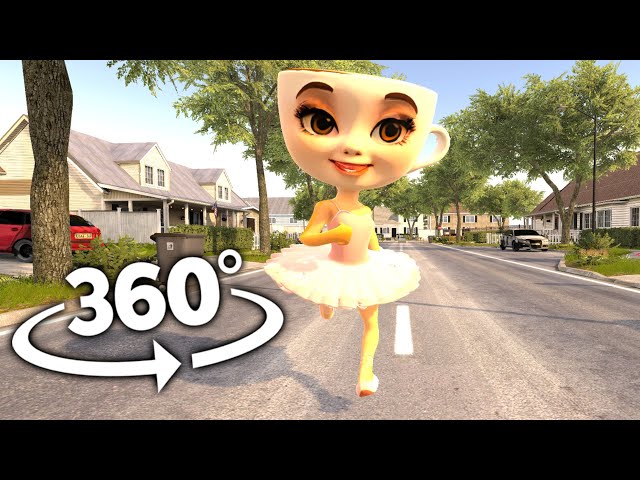 VR 360° Ballerina Cappuccina HUNTS YOU!
