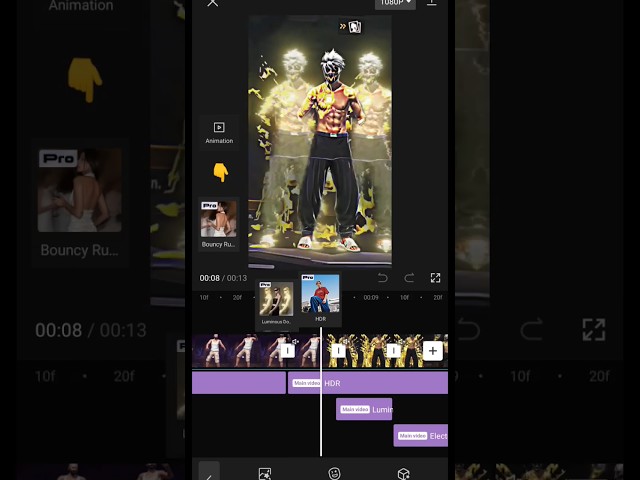 Capcut Simple Editing Tutorial 🔥// colour changing effect in capcut, ff edit, lobby edit ff #shorts