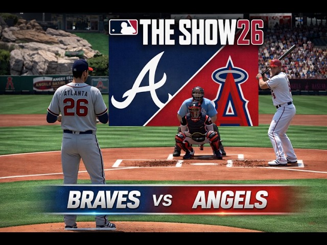 MLB THE SHOW 26 Atlanta Braves vs LA ANGELS 4.8.26