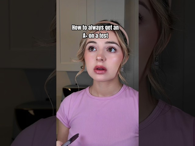 How to always get an A on a test…CREDS: @SofiManassyan #funny #skit #school #pov