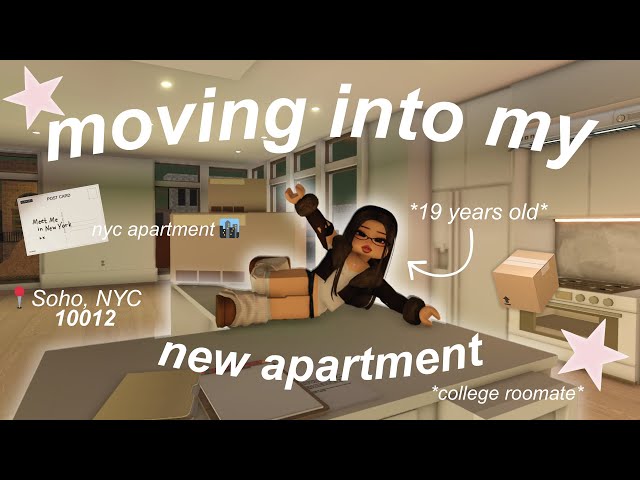 moving into my DREAM NYC SoHo apartment at 19 | Bloxburg roleplay | w/voices