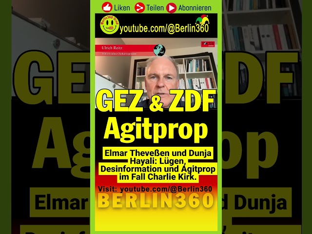#Ulrich #Reitz #America #Theveßen #Focus #Agitprop #Agitation #Dunja #Hayali​ #ZDF #CharlieKirk #ARD