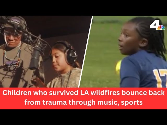 Kids who survived LA wildfires recover from trauma through sports, music