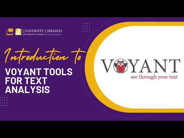 Introduction to Voyant Tools for Text Analysis
