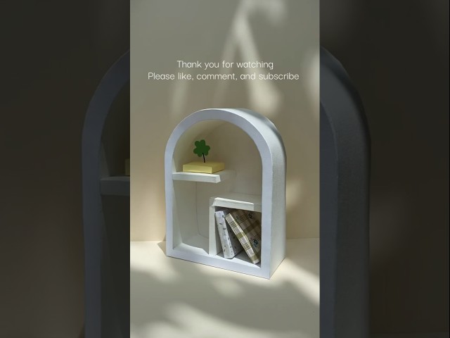 DIY Mini Arch Shelf | Cute & Aesthetic Decor Idea 🍀✨ #shorts #handmade
