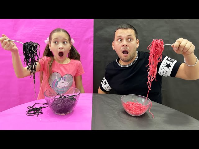 Sofia and Dad story about Funny Challenges for friends