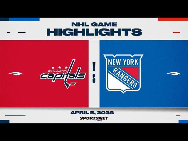 NHL Highlights | Capitals vs. Rangers - April 5, 2026