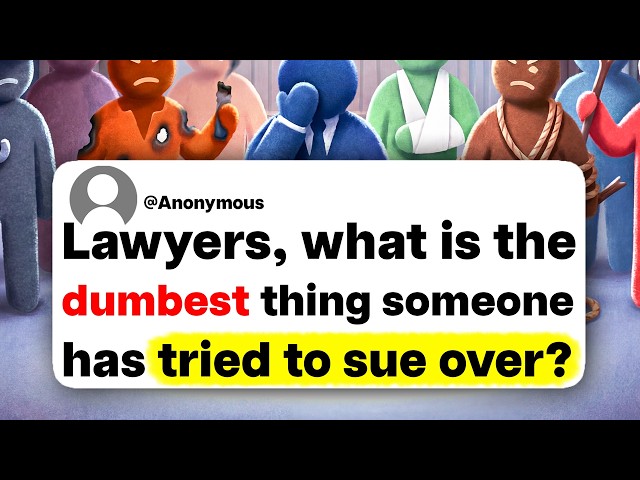 Lawyers, what is the dumbest thing someone has tried to sue over?