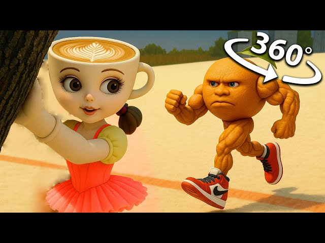 Squid Game2 - Ballerina Cappuccina Red Light, Green Light In VR 360° | 4K