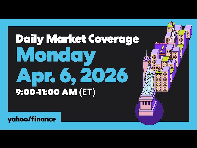 Daily Market Coverage Apr. 6, 2026 9AM-11AM (ET) | Yahoo Finance