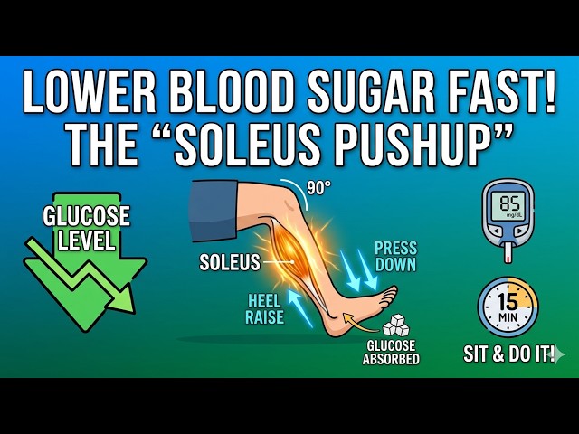 The "Soleus Pushup": Lower Blood Sugar While Sitting (Science Explained)