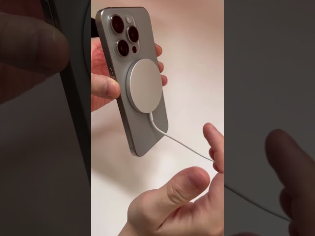 Quickly power up with the Apple MagSafe Charger!⚡️ #shorts