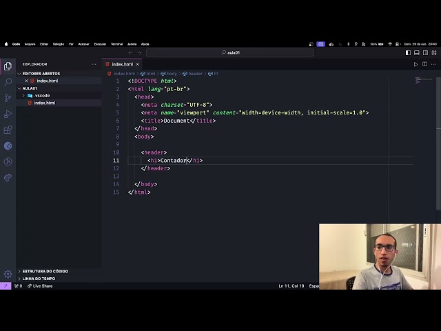 Curso de HTML para iniciantes 2023 -  Faça seu primeiro Projeto 1/3