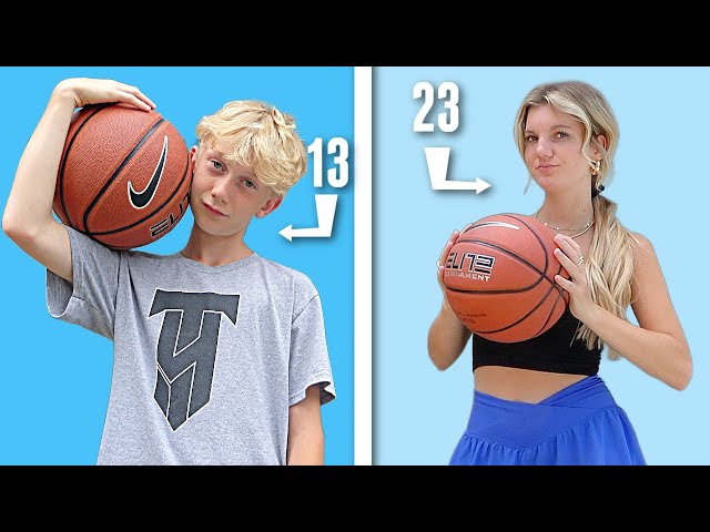 13 vs 23 year old trick shot BATTLE!