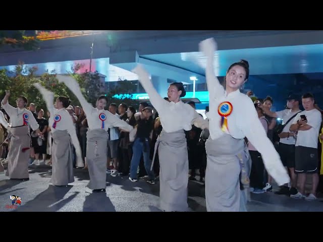 Yongji, the classic Tibetan dance "Yijiu Zom", the most beautiful Tibetan girl!