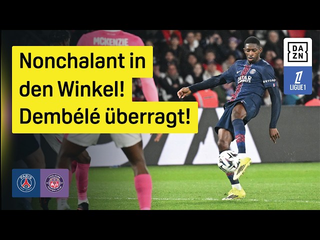Dembélé scores a dream goal: PSG - Toulouse | Matchday 28 | Ligue 1 | DAZN Highlights
