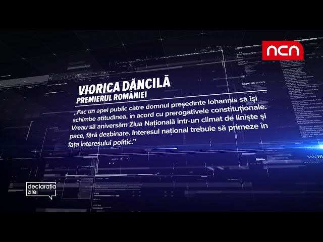 Declaratia zilei - 23 noiembrie 2018 - Viorica Dancila