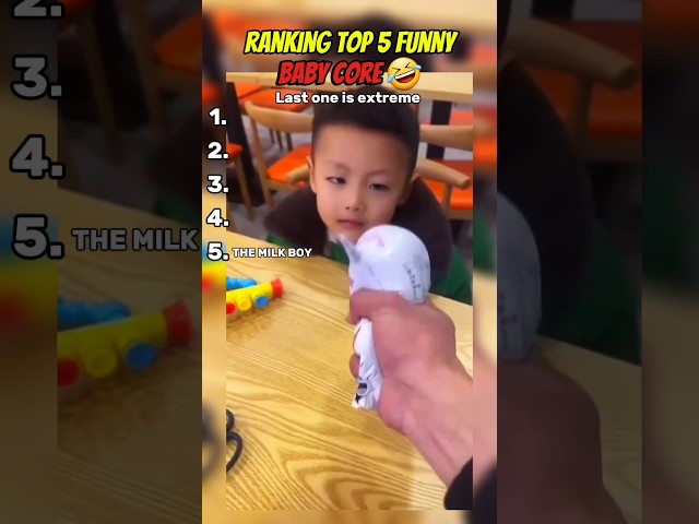 Ranking top 5 funniest BABY CORE 🤣 #ranking #baby #funny