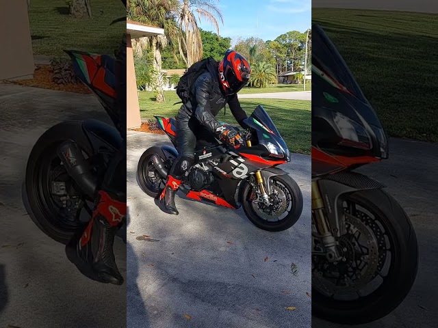 aprilia RS v4 old exhaust sound🔊🔊🔊