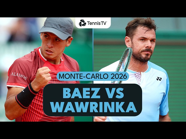 Sebastian Baez Faces 2014 Champ Stan Wawrinka 🔥 | Monte-Carlo 2026 Highlights