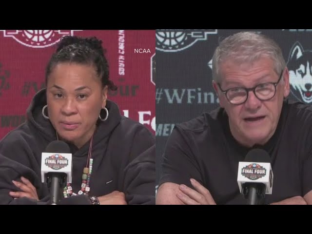 What Dawn Staley and Geno Auriemma said after their on-court argument