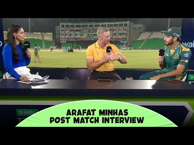 Arafat Minhas Nails It with Smart Bowling | Pitch Side Interview | PSL26 | tapmad | HBL PSL 11