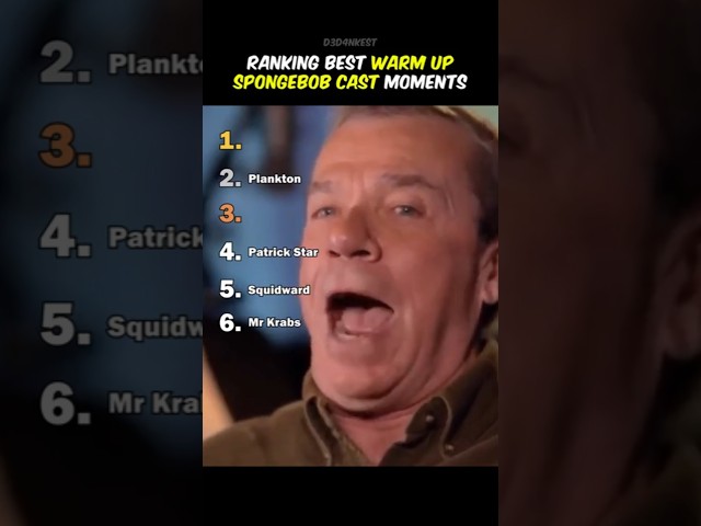 Ranking Best Warm Up Spongebob Cast Moments