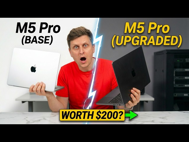 M5 Pro VS UPGRADED M5 Pro - Is the $200 Upgrade ACTUALLY Worth it?