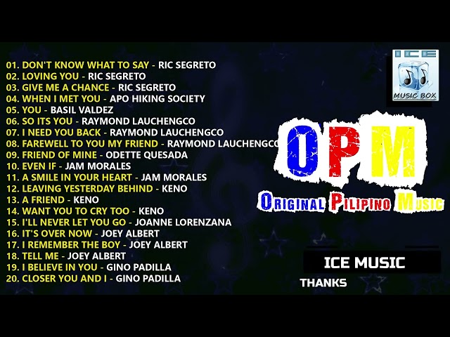 Ric Segreto, Basil Valdez, Gino Padilla, Jam Morale & Joey Albert - OPM 80s 90s - OLDIES BUT GOODIES