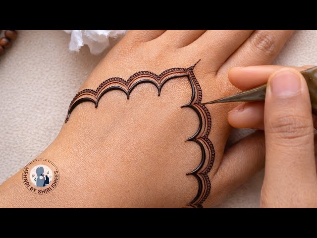 EID special back hand mehndi design 2026 || mehndibyshiri || easy back side henna #ramadan #eid2026 