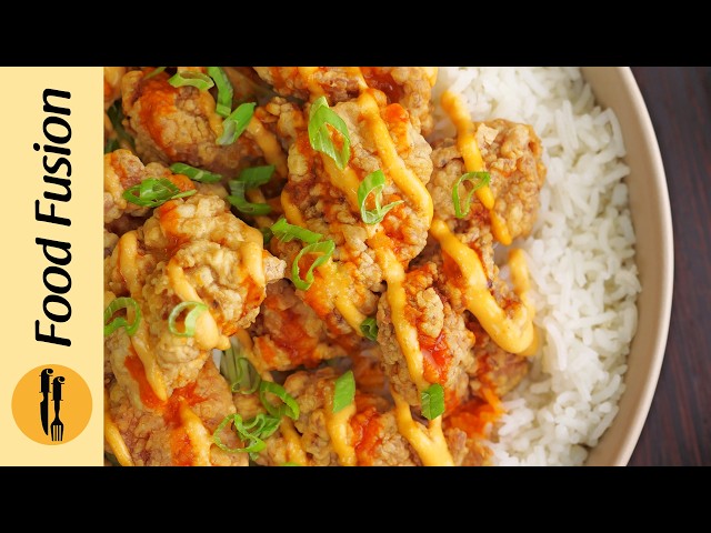Chicken Karaage & Rice Bowl Recipe By Food Fusion