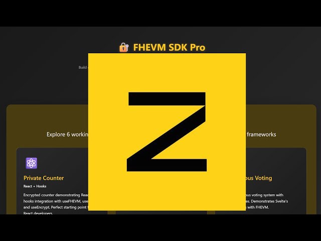 FHEVM SDK Pro - Framework-Agnostic Encryption SDK